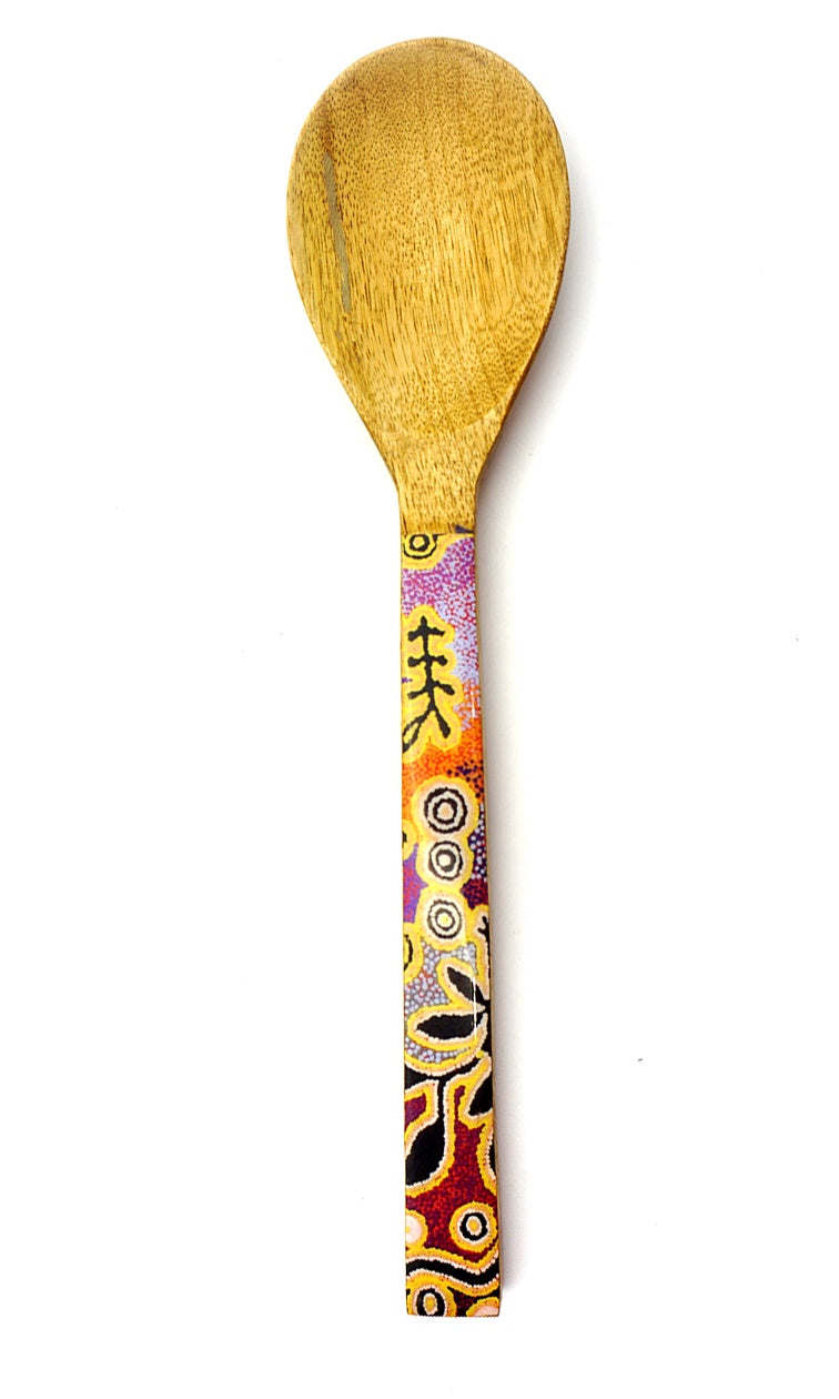 Aboriginal Art Serving Spoon – Wood by Paddy Stewart