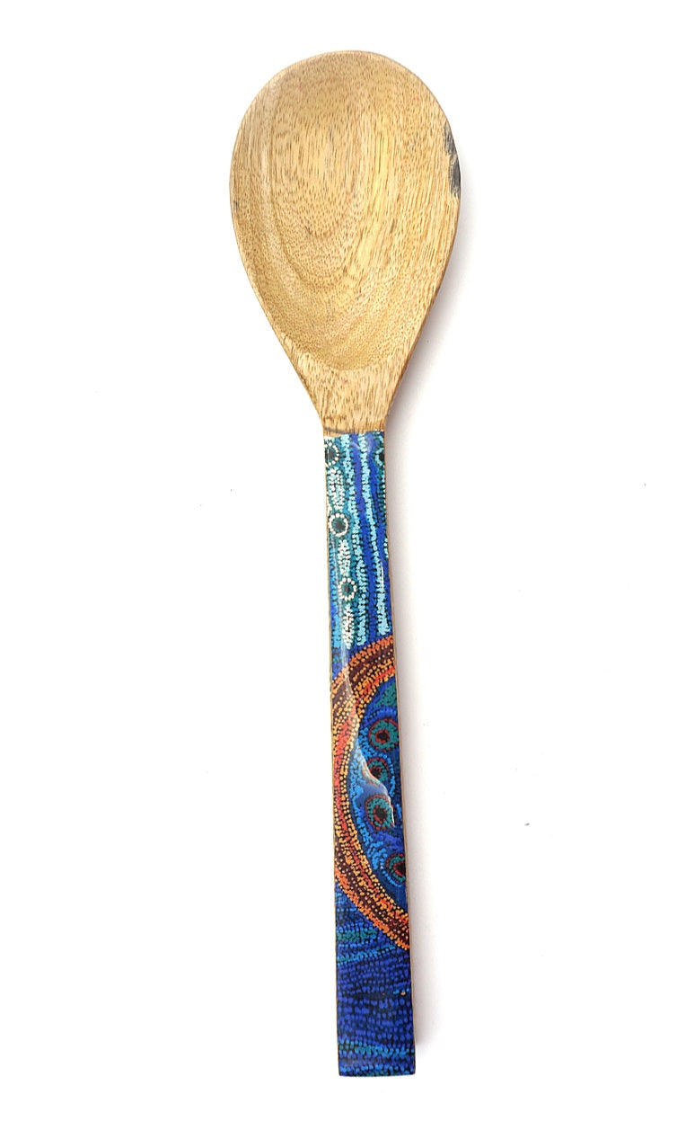 Aboriginal Art Serving Spoon – Wood by Julie Woods