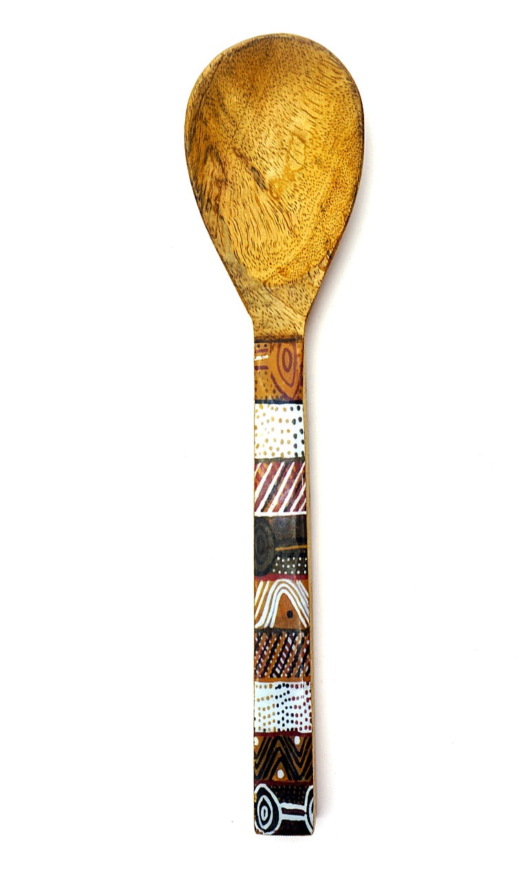 Aboriginal Art Serving Spoon – Wood by Josette Papajua