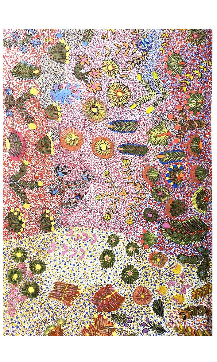 Aboriginal Art Cotton Tea Towel by Julieanne Kngwarrey Morton