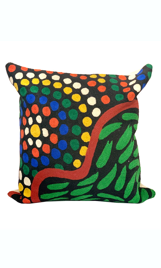 Aboriginal Art Cushion Cover by Dianne a Dawson