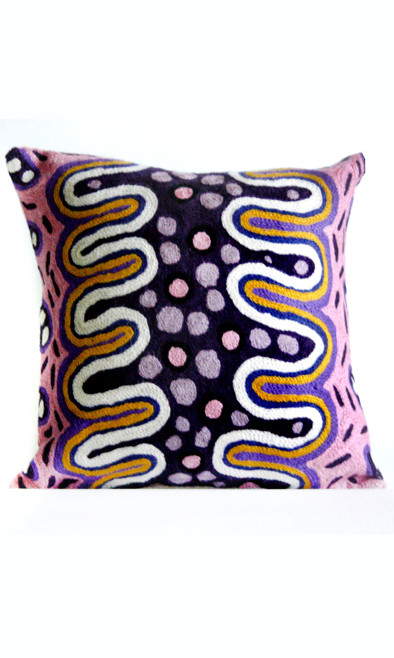 Aboriginal Art Cushion Cover by Phyllis Edwards