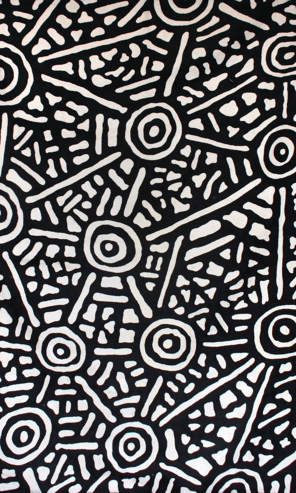 Aboriginal Art Wool Rug by Athena Granites 3x5ft (91x152cm)