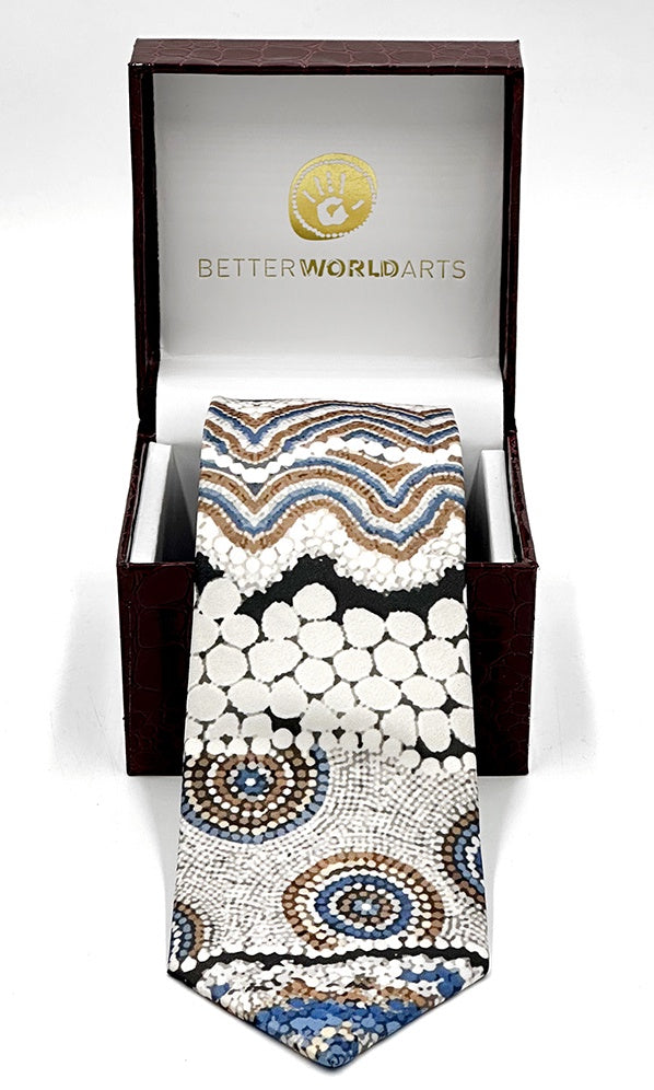Aboriginal Art Tie - Boxed by Bianca Gardiner-Dodd