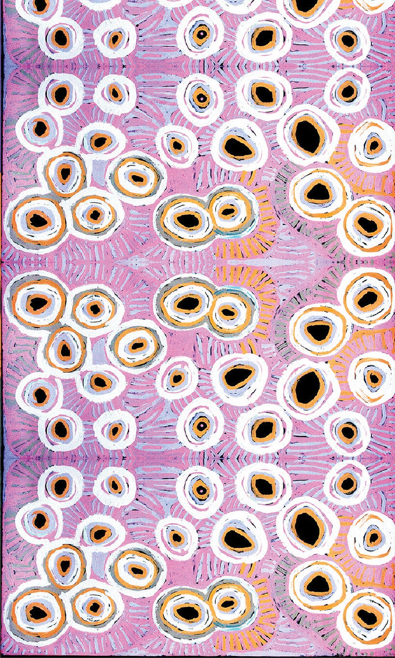 Aboriginal Art Organic Cotton Sarong by Murdie Nampijinpa Morris