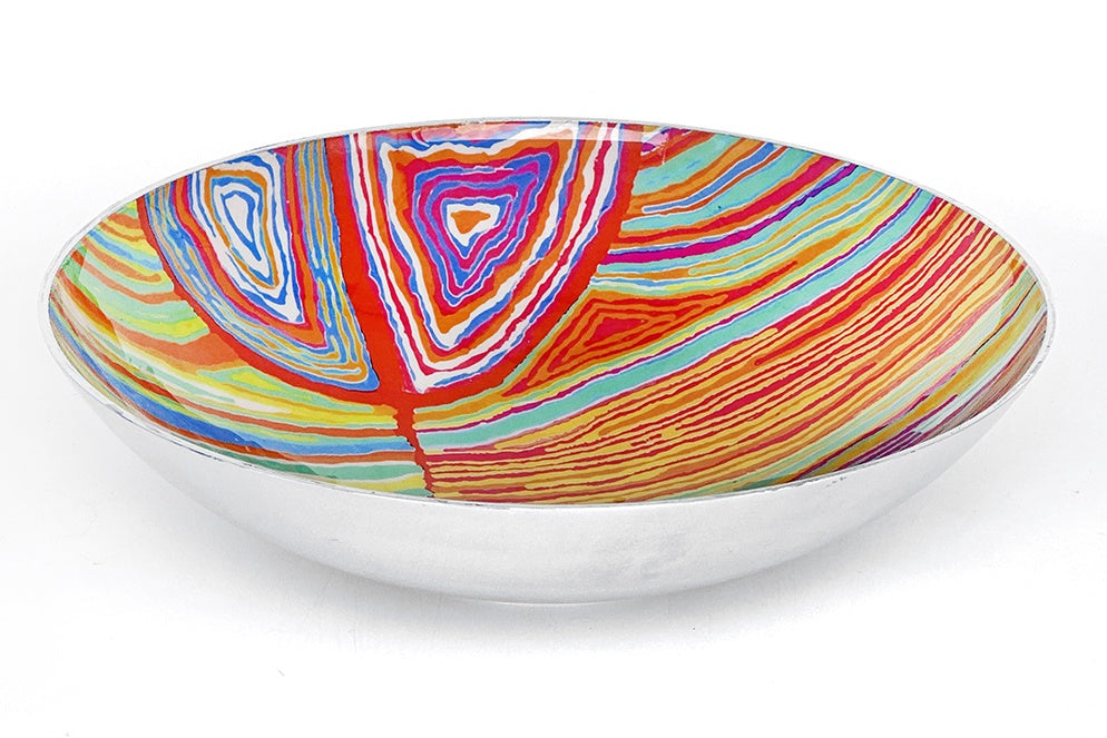 Aboriginal Art Salad Bowl Large by Judy Watson