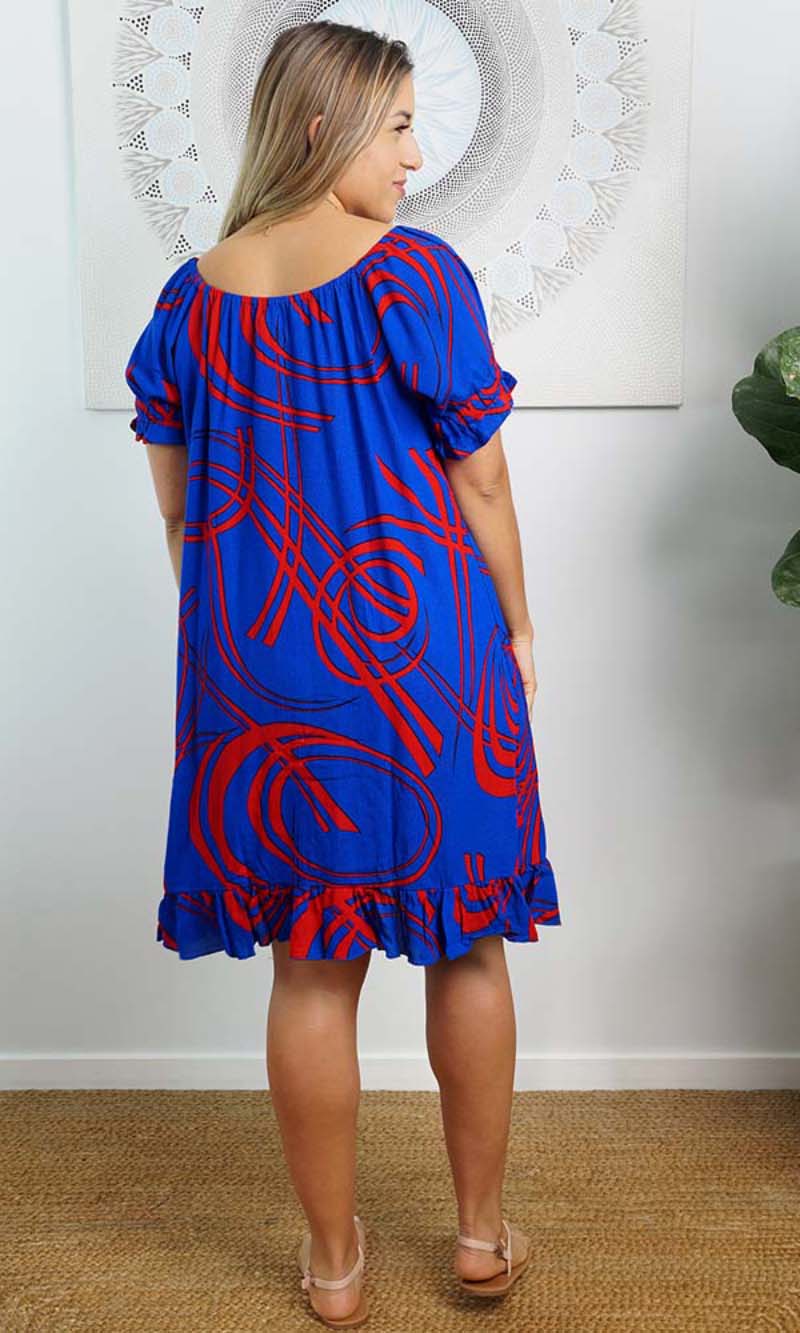 Rayon Cuba Dress Native, More Colours