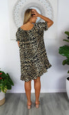Rayon Dress Short Diva Leopard, More Colours