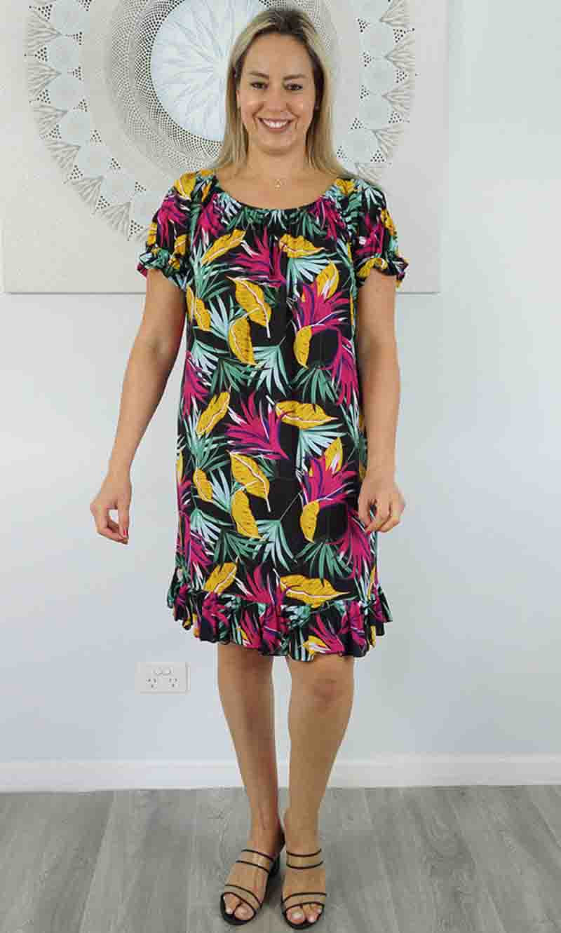 Rayon Dress Short Diva Lilly, More Colours