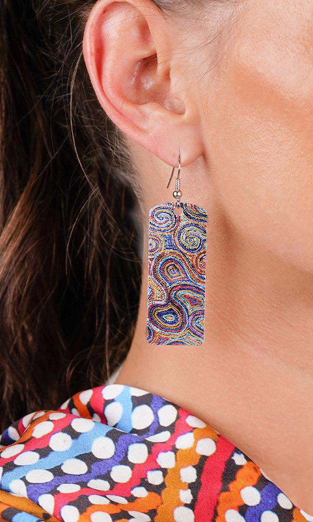 Aboriginal Art Earrings Ngalyipi