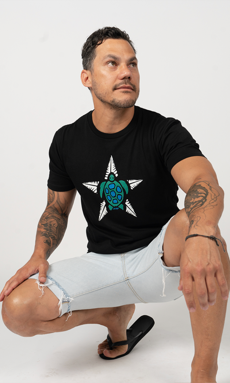 Aboriginal Art Unisex T-Shirt Dhari Turtle Star