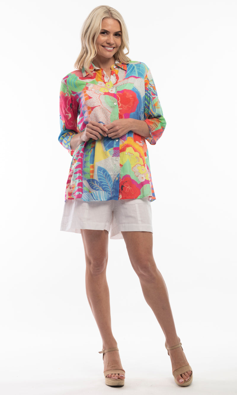 Rayon Shirt Collared Digital, More Colours