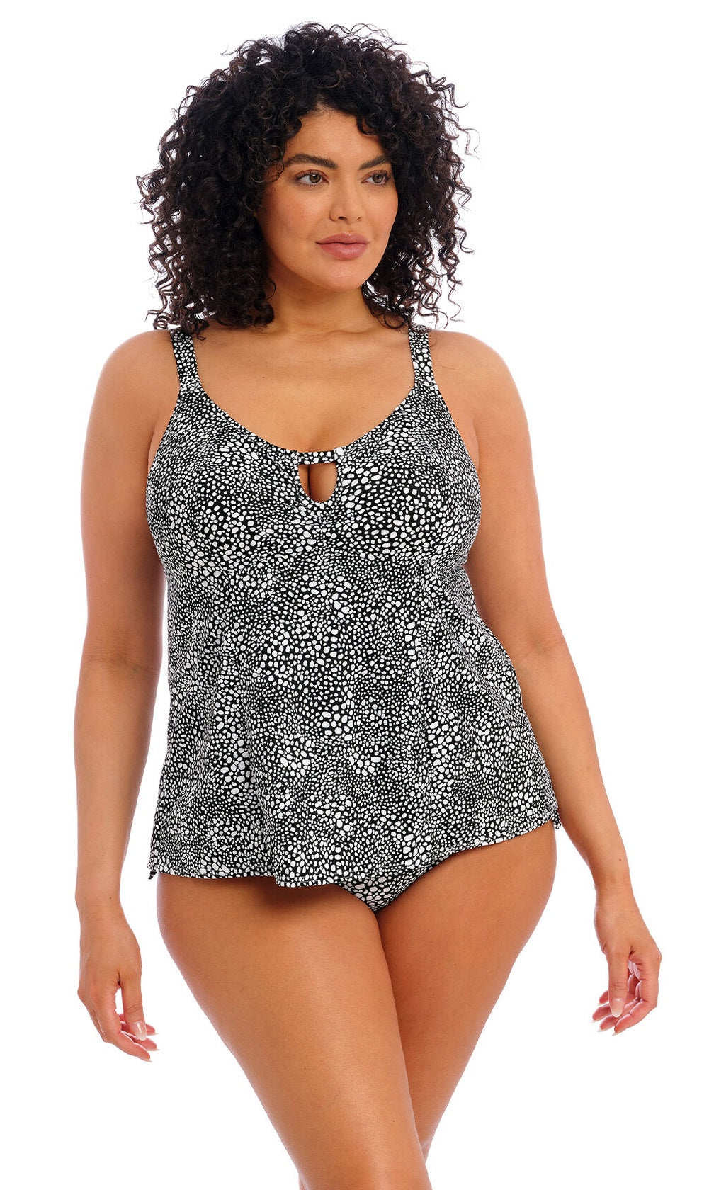 Pebble Cove Black Non Wired Moulded Tankini Top, Special Order XL - 6 XL