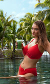 Almeria Watermelon Mid Rise Bikini Brief