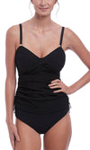 Ottawa Black UW Twist Front Tankini Top, Special Order D Cup to G Cup