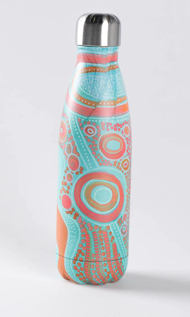 Aboriginal Art Stainless Steel Water Bottle Fresh Water