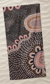 Aboriginal Art Beach Towel Gathering On Country