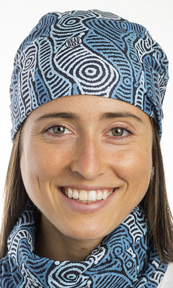 Aboriginal Art Headsox Mina Mina Dreaming