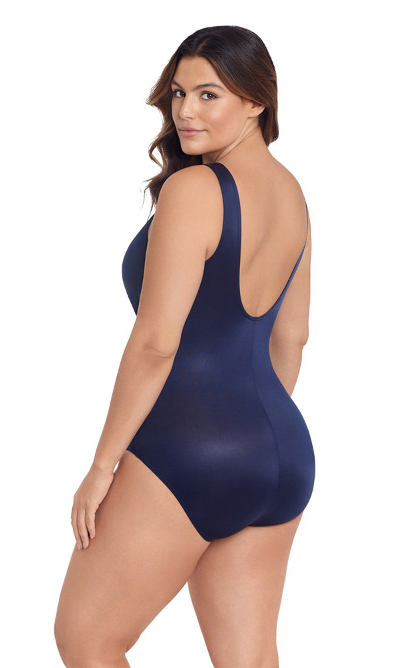 Illusionists Palma Shaping High Neck Swimsuit Plus Size, Fits Up to a DD Cup