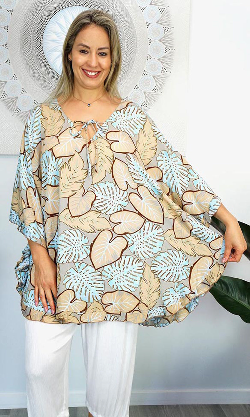 Rayon Top Jasmine Leaves, More Colours