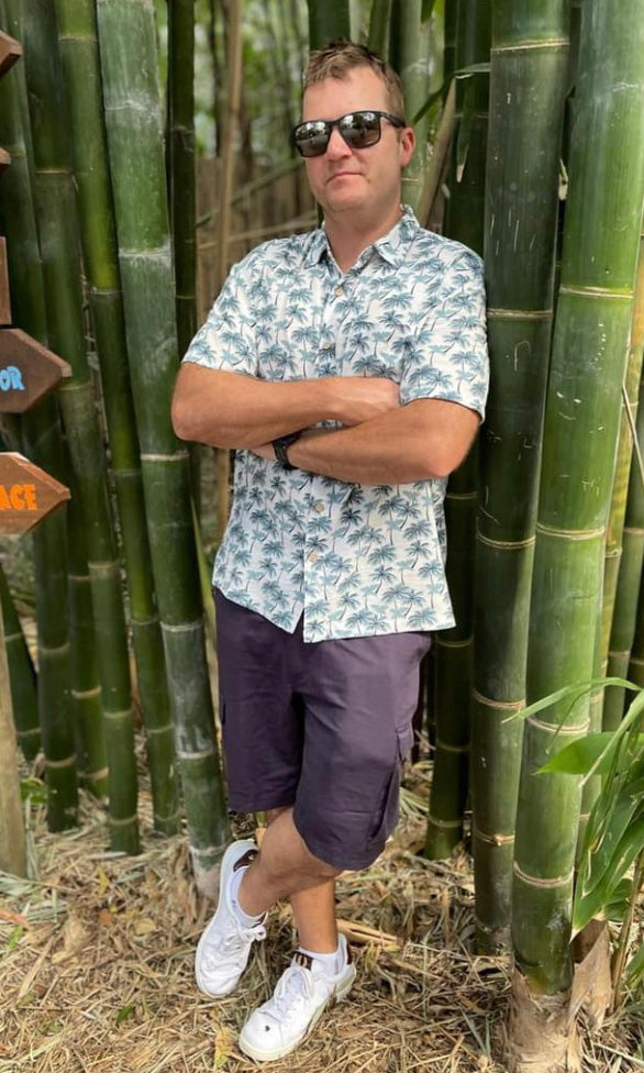 Bamboo Men's Shirt Paradise Palms