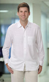 Bamboo Men's Shirt Long Sleeve White