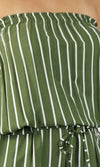 Rayon Jumpsuit Long Bandeau New Stripes, More Colours