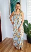 Rayon Dress Magnum Long Leaves, More Colours