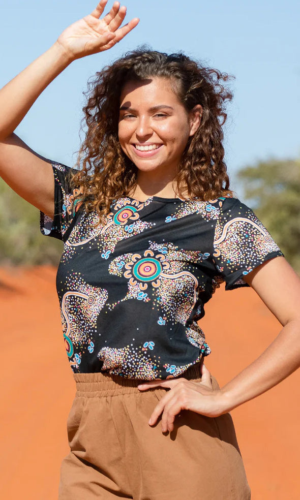 Aboriginal Art Fashion Top Our Beautiful Country