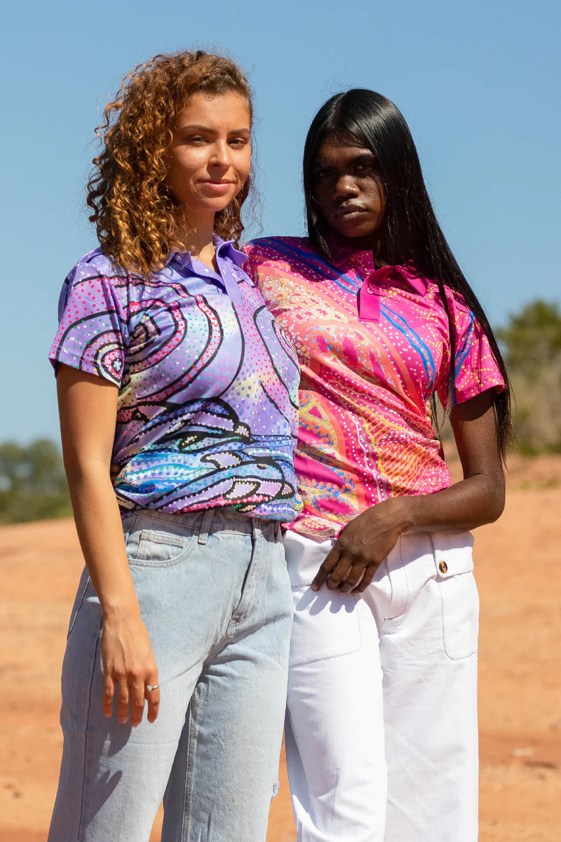 Aboriginal Art Unisex Polo Mother's Country