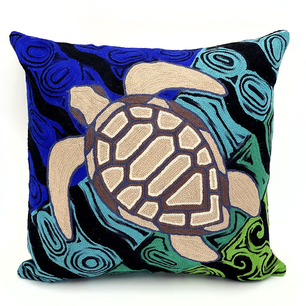 Aboriginal Art Cushion Cover by Donna Rioli