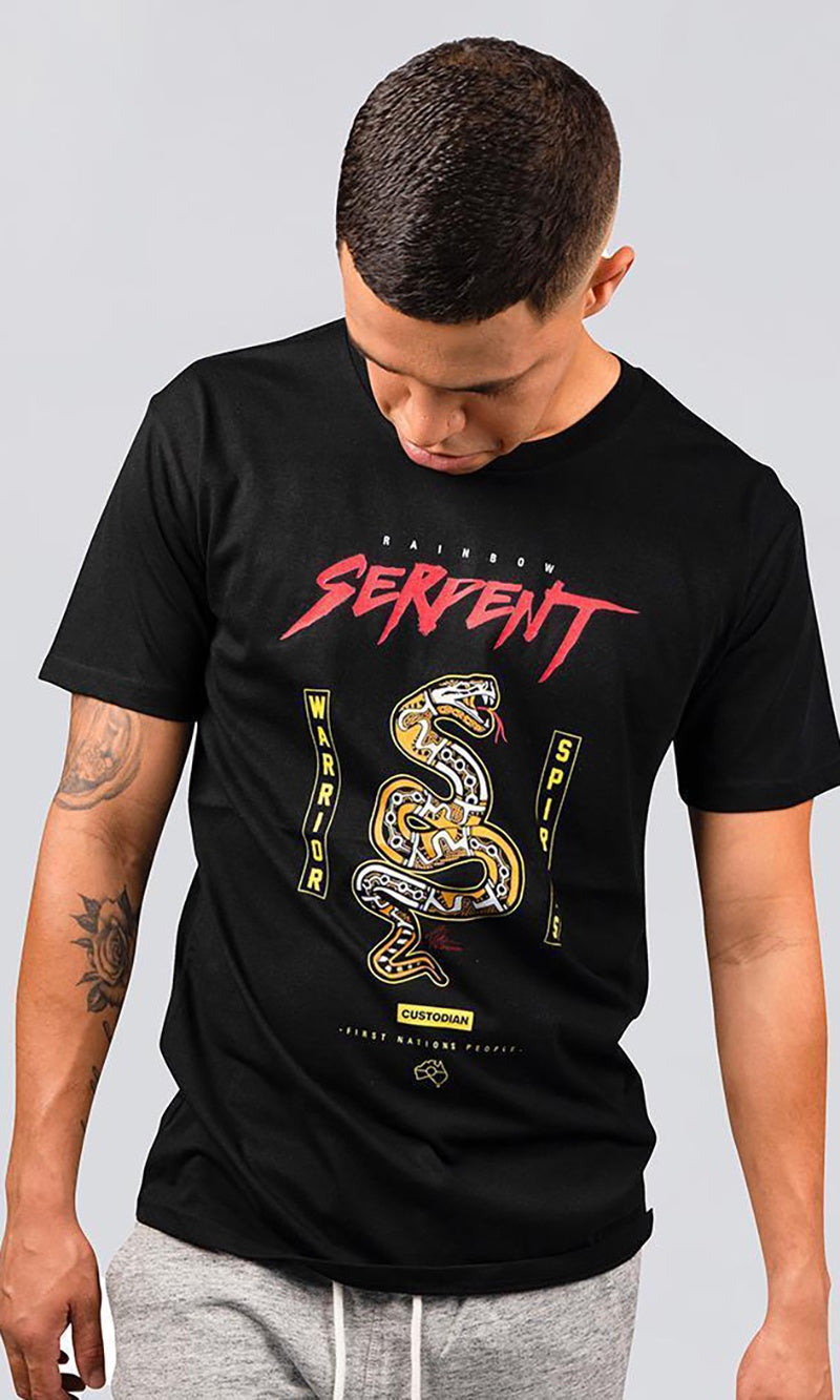 Aboriginal Art Unisex T-Shirt Rainbow Serpent