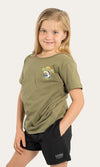 Offshore Unisex Kids Classic Fit T-Shirt Khaki