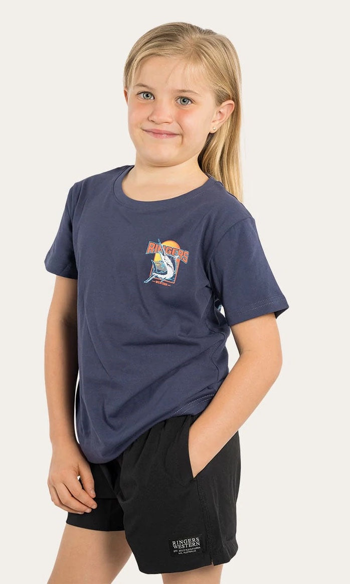 Offshore Unisex Kids Classic Fit T-Shirt Navy