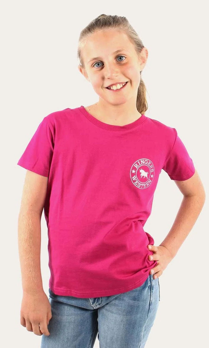 Signature Bull Kids Unisex T-Shirt Pink