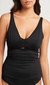 Bella Tankini Top Style D/DD Cup Singlet with Macrame