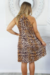 Rayon Dress Short Chloe Leopard, More Colours