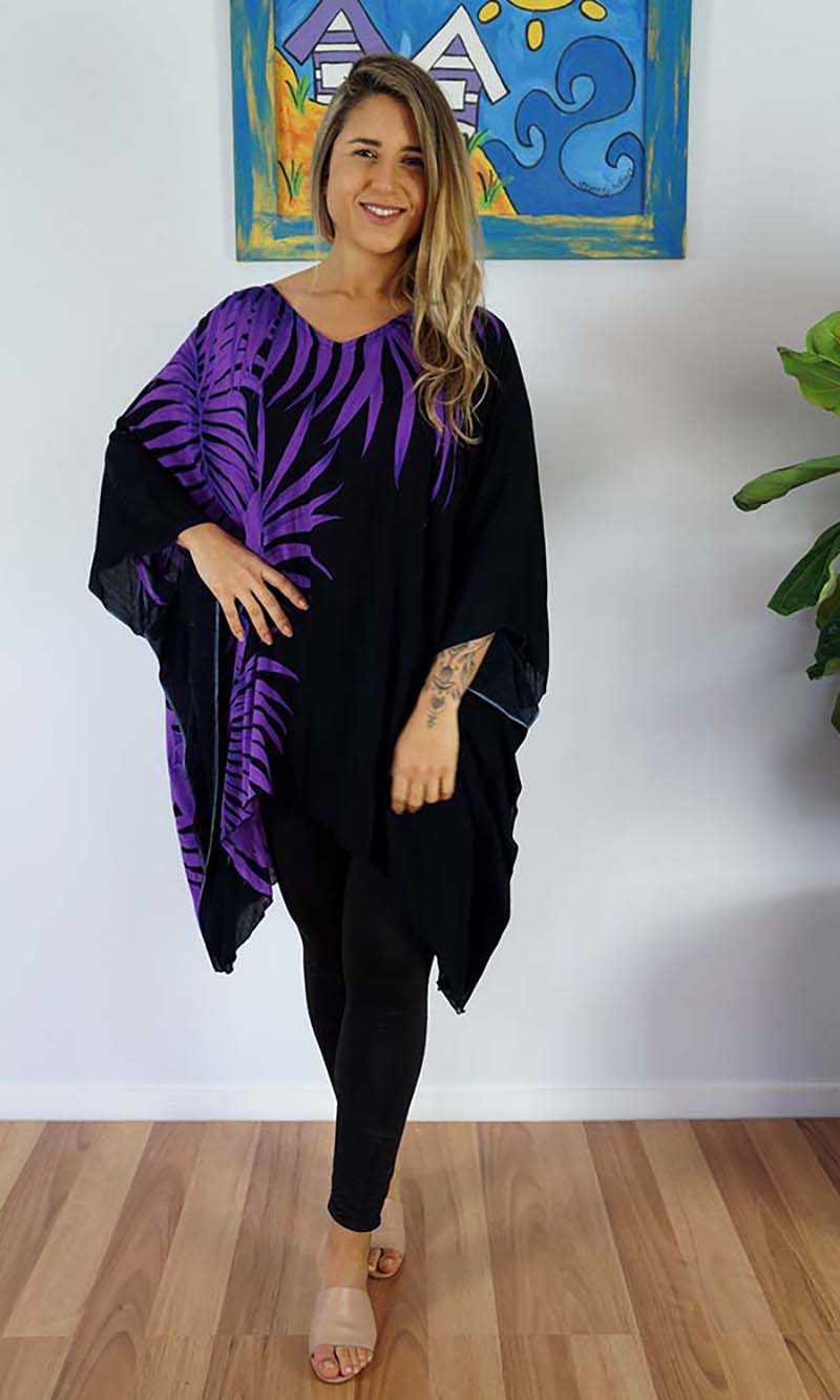 Rayon Tunic Short Palm Frond, More Colours