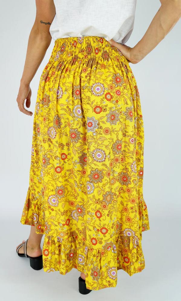Rayon Skirt Tangelo Sangria, More Colours