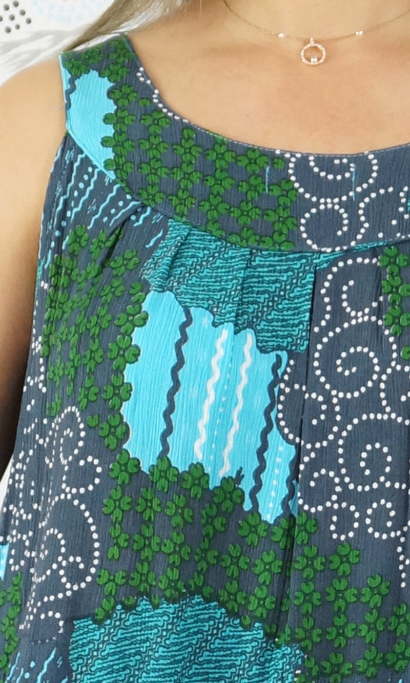 Rayon Dress Tahiti Mosaic, More Colours