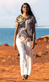 Aboriginal Art Fashion Top The Path They Have Laid