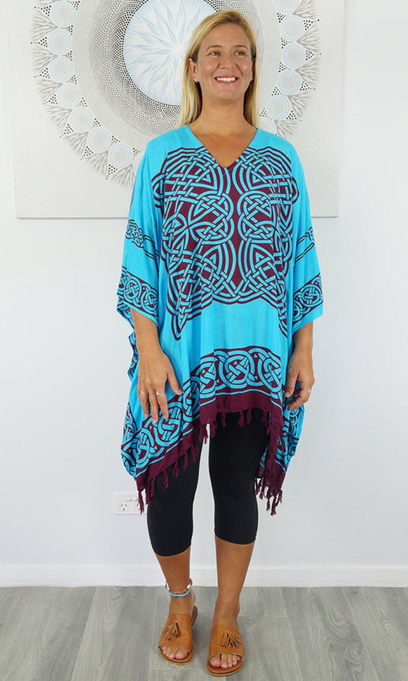Rayon Cover Up V Neck Gothic, More Colours
