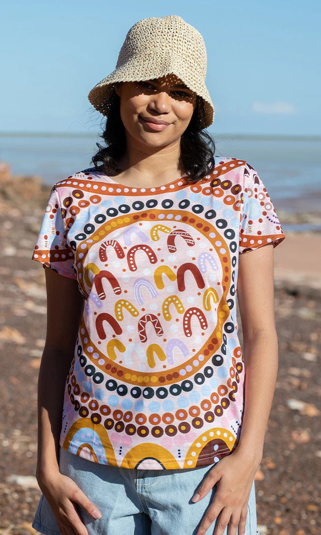 Aboriginal Art Fashion Top The Time is Now