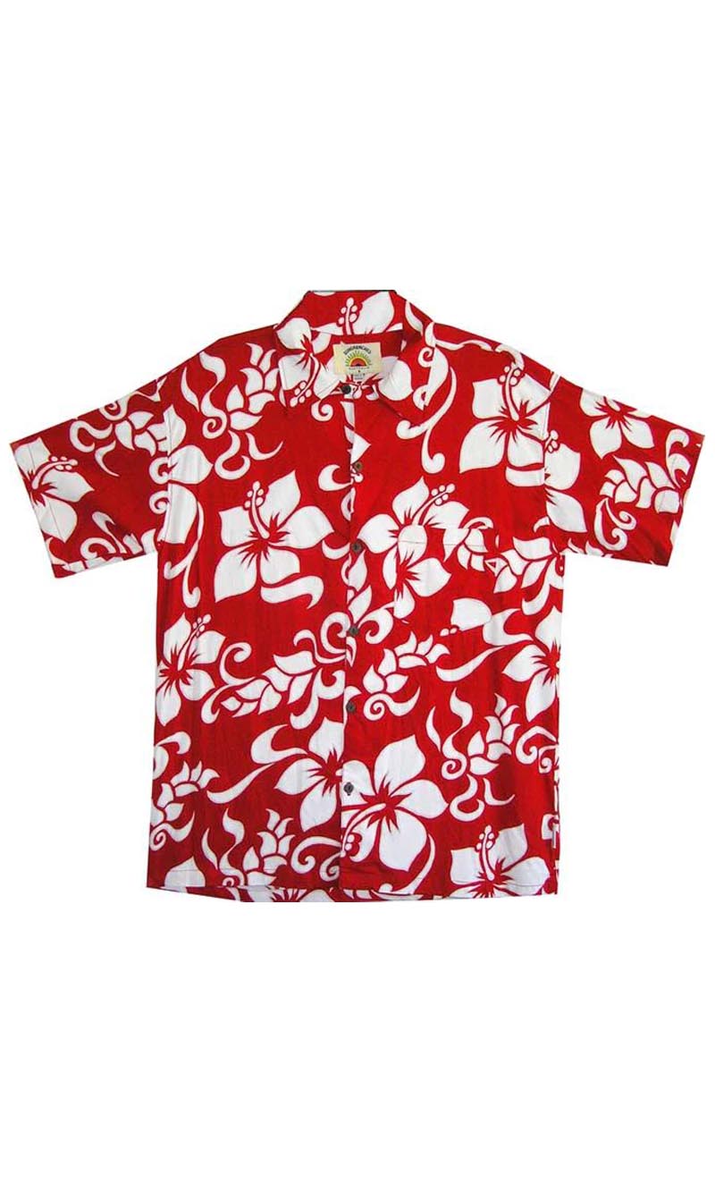 Rayon Hawaiian Shirt  Big Island, More Colours