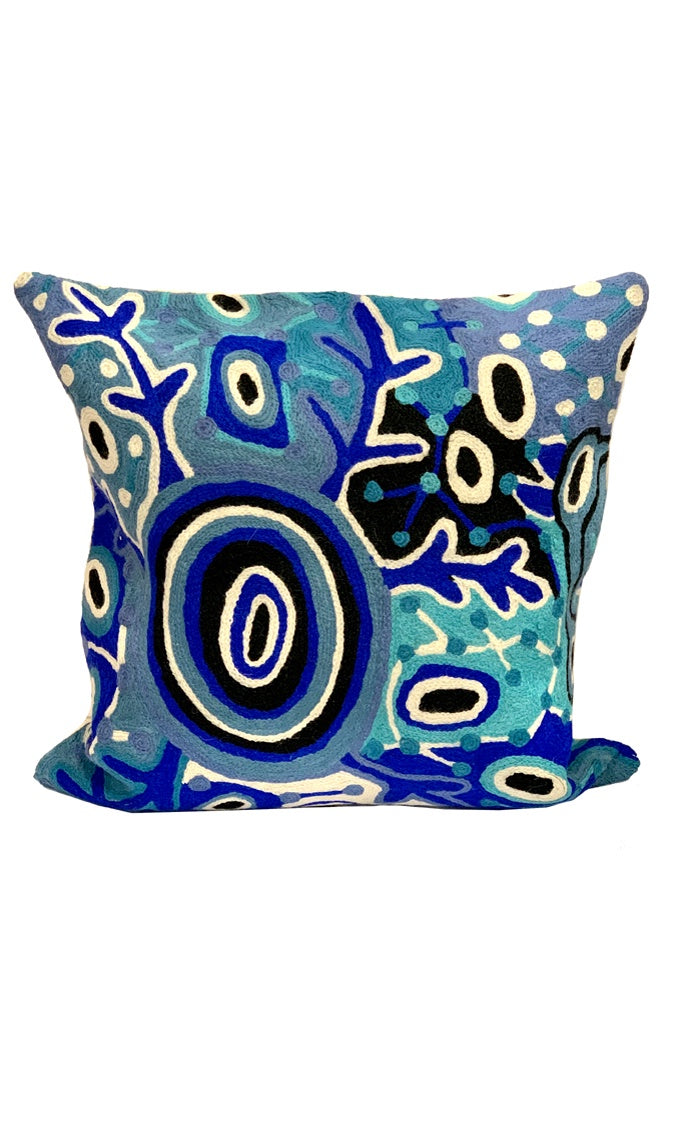 Aboriginal Art Cushion Cover by Theo Hudson