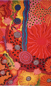 Aboriginal Art Cotton Tea Towel by Damien & Yilpi Marks