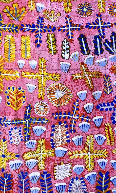 Aboriginal Art Cotton Tea Towel by Rosie Ngwarrin Ross