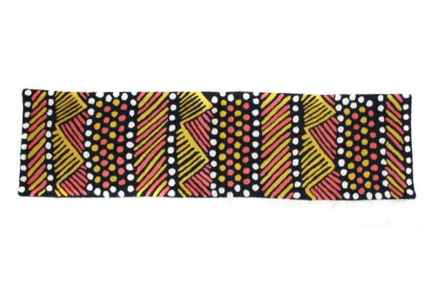 Aboriginal Art Wool Chainstitch Table Runner by Carol Puruntatmeri (2)