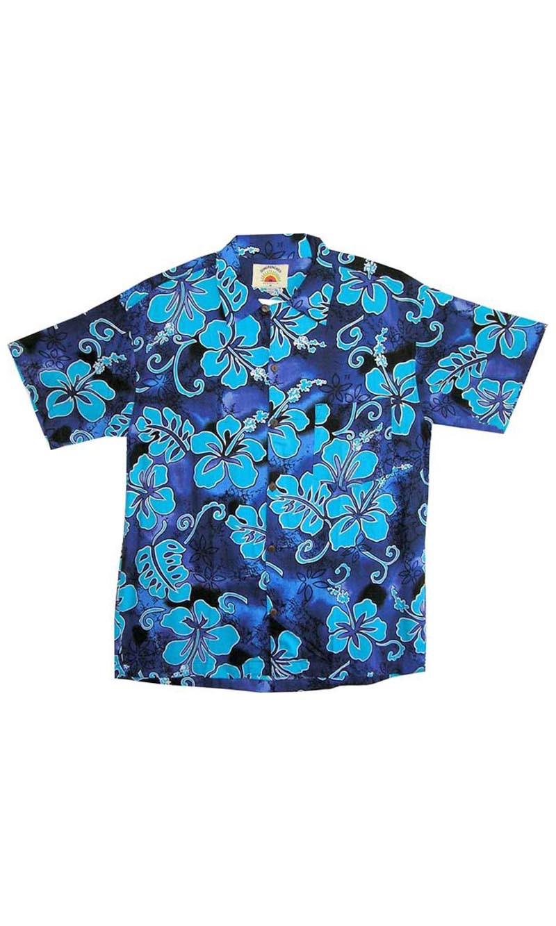 Rayon Kids Hawaiian Shirt Hibiscus, More Colours