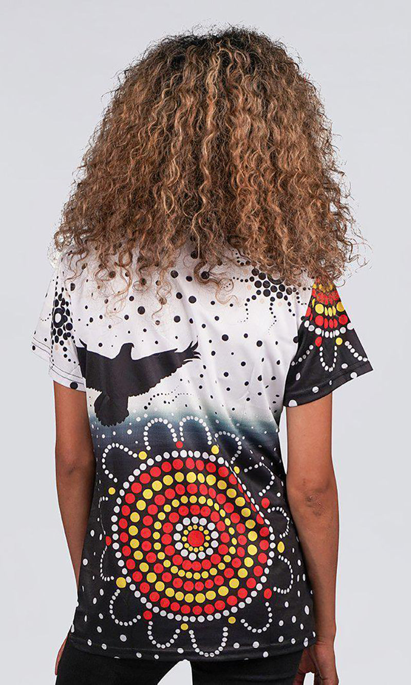 Aboriginal Art Ladies Fitted Polo, No Language No People